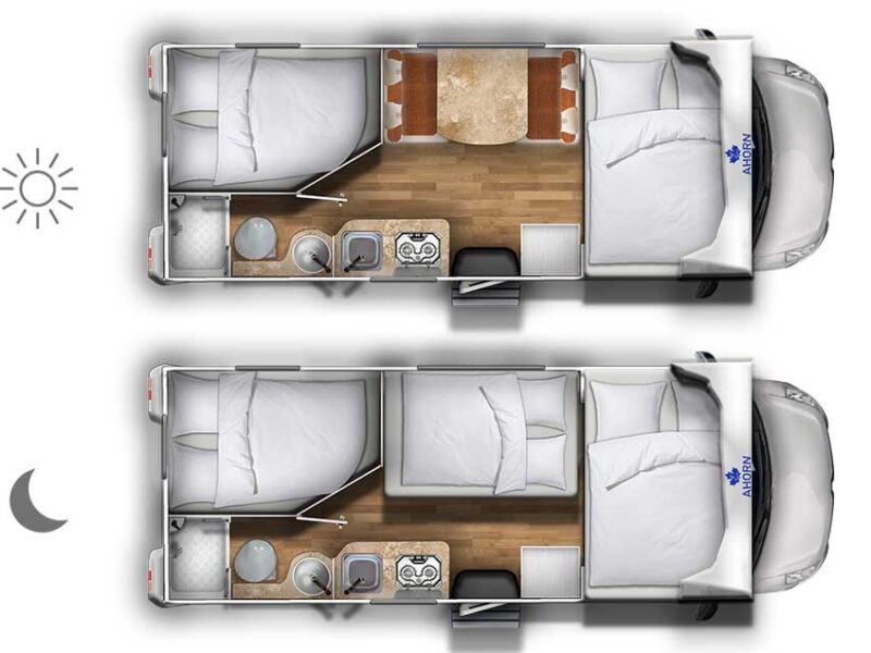 Wohnmobil Ahorn ECO660 Alkoven 6 Sitze / Schlafplätze